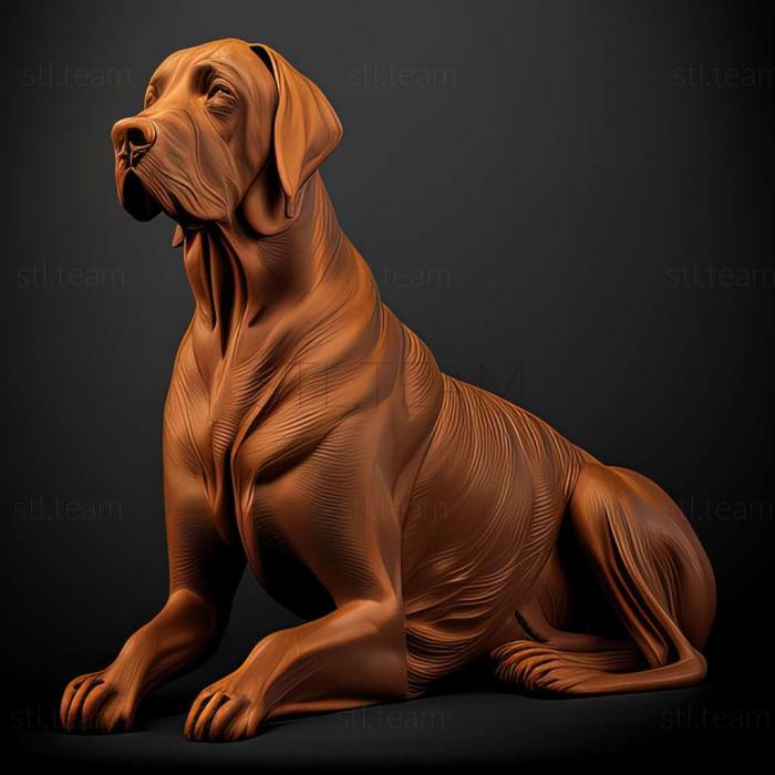 3D model Rhodesian Ridgeback dog (STL)